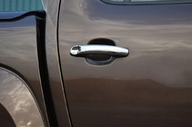 Volkswagen Amarok 2010–2022 Durvju rokturu uzlikas (4 gab., nerūsējošais tērauds) foto 3