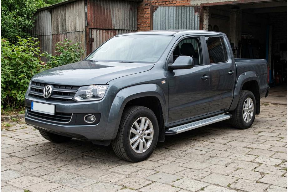 Volkswagen Amarok 2010–2022 Sānu sliekšņi Maya V2 (2 gab., alumīnijs) Image