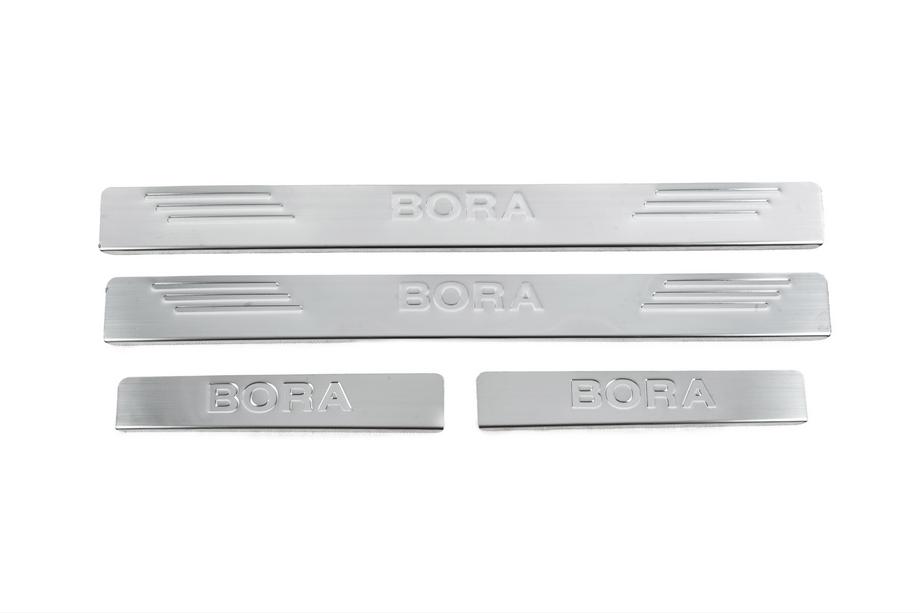 Volkswagen Bora 1998–2004 Durvju sliekšņu uzlikas OmsaLine (4 gab., nerūsējošais tērauds) Image