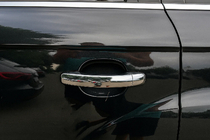 Volkswagen Touareg 2002–2010 Durvju rokturu uzlikas (4 gab., nerūsējošais tērauds) Bez čipa, OmsaLine – itāļu nerūsējošais tērauds foto 5