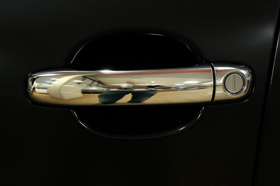 Volkswagen Touareg 2002–2010 Durvju rokturu uzlikas (4 gab., nerūsējošais tērauds) Bez čipa, OmsaLine – itāļu nerūsējošais tērauds Image