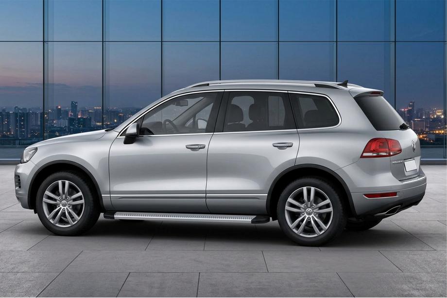 Volkswagen Touareg 2010–2018 Sānu sliekšņi Maya V2 (2 gab., alumīnijs) Foto 1