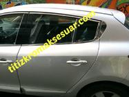 Renault Megane III 2009–2016 Logu augšējās apdares līstes (HB, 6 gab., nerūsējošais tērauds) foto 4