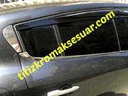 Renault Megane III 2009–2016 Logu augšējās apdares līstes (HB, 6 gab., nerūsējošais tērauds) foto 5
