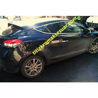 Logu augšējās apdares līstes (HB, 6 gab., nerūsējošais tērauds) Renault Megane III 2009–2016 foto 3