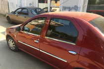 Dacia Logan I 2005–2008 Durvju moldingi (4 gab., nerūsējošais tērauds) foto 3