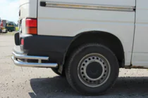 Volkswagen T4 Transporter 1990–2003 Aizmugurējie dubultie stūra aizsargi AK003-Double (2 gab., nerūsējošais tērauds) foto 4
