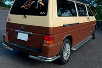 Volkswagen T4 Transporter 1990–2003 Aizmugurējie dubultie stūra aizsargi AK003-Double (2 gab., nerūsējošais tērauds) foto 6