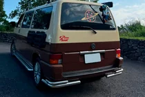 Volkswagen T4 Transporter 1990–2003 Aizmugurējie dubultie stūra aizsargi AK003-Double (2 gab., nerūsējošais tērauds) foto 7