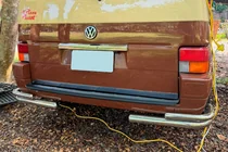 Volkswagen T4 Transporter 1990–2003 Aizmugurējie dubultie stūra aizsargi AK003-Double (2 gab., nerūsējošais tērauds) foto 15