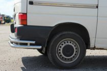 Volkswagen T4 Caravelle/Multivan 1990–2003 Aizmugurējie dubultie stūra aizsargi AK003-Double (2 gab., nerūsējošais tērauds) foto 3