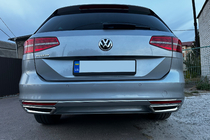 Volkswagen Passat B8 2015–2023 Izpūtēja imitācijas uzlikas SD/SW (2015-2018, 2 gab., nerūsējošais tērauds) Carmos - turku teras foto 6