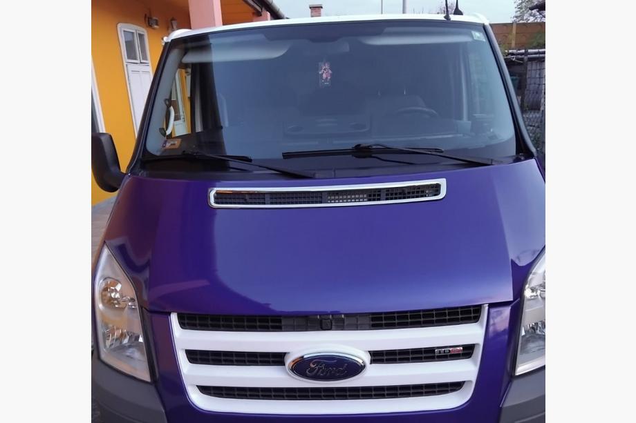 Ford Transit 2000–2014 Hroma uzlika uz motora pārsega (nerūsējošais tērauds) Foto 4