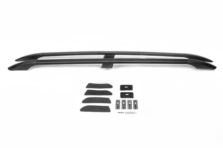 Nissan Qashqai 2007–2010 Melni jumta reliņi Plastmasas stiprinājuma kājas Foto 2
