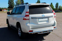 Toyota Land Cruiser Prado 150 2009–2023 Aizmugurējais aizsargstienis AK002-2v1 (nerūsējošais tērauds) foto 2