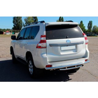 Aizmugurējais aizsargstienis AK002-2v1 (nerūsējošais tērauds) Toyota Land Cruiser Prado 150 2009–2023 foto 2