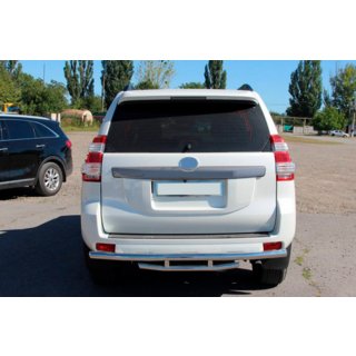 Aizmugurējais aizsargstienis AK002-2v1 (nerūsējošais tērauds) Toyota Land Cruiser Prado 150 2009–2023 foto 3