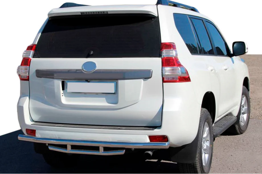 Toyota Land Cruiser Prado 150 2009–2023 Aizmugurējais aizsargstienis AK002-2v1 (nerūsējošais tērauds) Image