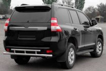 Toyota Land Cruiser Prado 150 2009–2023 Aizmugurējais aizsargstienis AK002-2v2 (nerūsējošais tērauds) foto 1