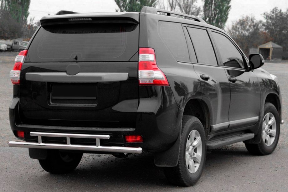 Toyota Land Cruiser Prado 150 2009–2023 Aizmugurējais aizsargstienis AK002-2v2 (nerūsējošais tērauds) Image