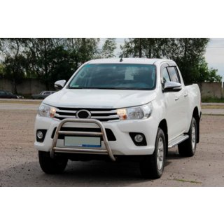 Priekšējais aizsargstienis WT023 (nerūsējošais tērauds) Toyota Hilux 2015– foto 1