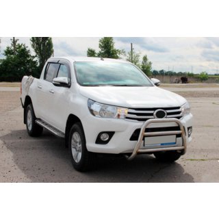 Priekšējais aizsargstienis WT023 (nerūsējošais tērauds) Toyota Hilux 2015– foto 2
