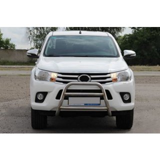Priekšējais aizsargstienis WT023 (nerūsējošais tērauds) Toyota Hilux 2015– foto 3