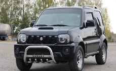 Suzuki Jimny 1998–2018 Priekšējais aizsargstienis (bullbar) QT006 (nerūsējošais tērauds) foto 3