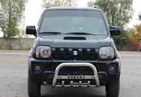 Suzuki Jimny 1998–2018 Priekšējais aizsargstienis (bullbar) QT006 (nerūsējošais tērauds) foto 2