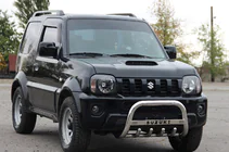 Suzuki Jimny 1998–2018 Priekšējais aizsargstienis (bullbar) QT006 (nerūsējošais tērauds) foto 4