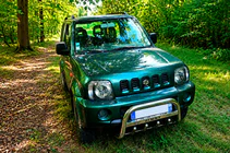 Suzuki Jimny 1998–2018 Priekšējais aizsargstienis (bullbar) QT006 (nerūsējošais tērauds) foto 1