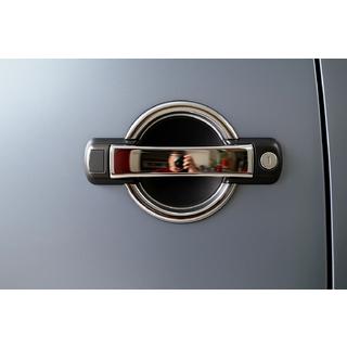 Durvju rokturu uzlikas (4 gab., nerūsējošais tērauds) Fiat Doblo I 2001–2005 foto 2