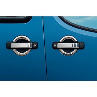 Durvju rokturu uzlikas (4 gab., nerūsējošais tērauds) Fiat Doblo I 2001–2005 foto 1