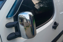 Fiat Doblo I 2001–2005 Hromēti spoguļu uzlikas (2 gab., plastmasa) Carmos foto 3