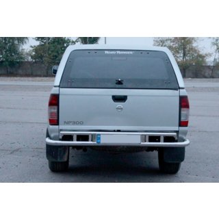 Aizmugurējais aizsargstienis AK004 (nerūsējošais tērauds) Nissan NP300 1999–2015 foto 2