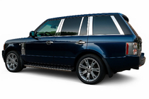 Range Rover III L322 2002–2012 Durvju statņu moldingi (14 gab., nerūsējošais tērauds) foto 1