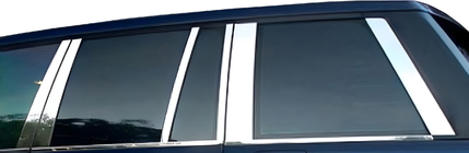 Range Rover III L322 2002–2012 Durvju statņu moldingi (14 gab., nerūsējošais tērauds) foto 3