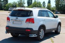 Kia Sorento II XM 2009–2014 Aizmugurējie dubultie stūra aizsargi AK003-dubultais (nerūsējošais tērauds) foto 4