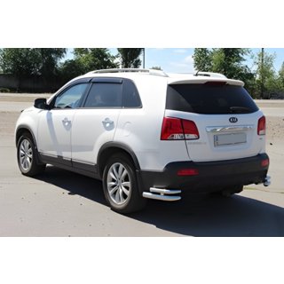 Aizmugurējie dubultie stūra aizsargi AK003-dubultais (nerūsējošais tērauds) Kia Sorento II XM 2009–2014 foto 2