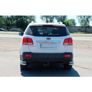 Aizmugurējie dubultie stūra aizsargi AK003-dubultais (nerūsējošais tērauds) Kia Sorento II XM 2009–2014 foto 3