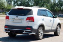 Kia Sorento II XM 2009–2014 Aizmugurējā aizsargstīpa AK003-2 (nerūsējošais tērauds) foto 4