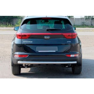 Aizmugurējais aizsargloks AK002 (nerūsējošais tērauds) Kia Sportage 2015–2021 foto 1