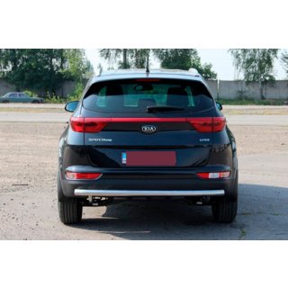Aizmugurējais aizsargloks AK002 (nerūsējošais tērauds) Kia Sportage 2015–2021 foto 3