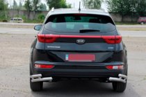 Kia Sportage 2015–2021 Aizmugurējie dubultie stūra aizsargi AK003-dubultais (nerūsējošais tērauds) foto 3