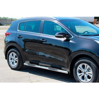Sānu caurules BB002 (2 gab., nerūsējošais tērauds) Kia Sportage 2015–2021 foto 1
