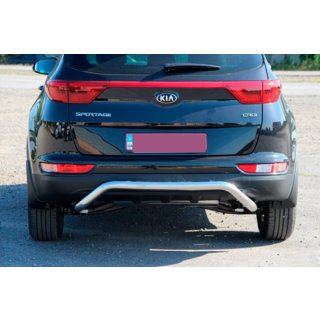 Aizmugurējais aizsargstienis AK007 (nerūsējošais tērauds) Kia Sportage 2015–2021 foto 2
