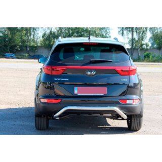 Aizmugurējais aizsargstienis AK007 (nerūsējošais tērauds) Kia Sportage 2015–2021 foto 4