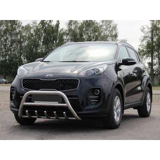 Priekšējais bullbar WT003 (nerūsējošais tērauds) Kia Sportage 2015–2021 foto 1