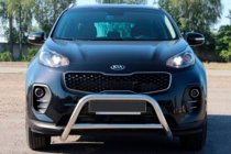 Kia Sportage 2015–2021 Priekšējais bullbārs WT006 (nerūsējošais tērauds) foto 1