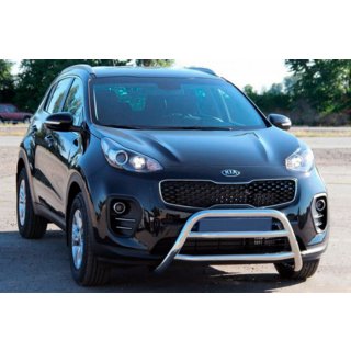 Kenguru aizsargstienis WT023 (nerūsējošais tērauds) Kia Sportage 2015–2021 foto 1
